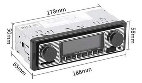 Rádio Automotivo Retrô Vintage Bt Aux Usb 1din Fm - Imagem 7