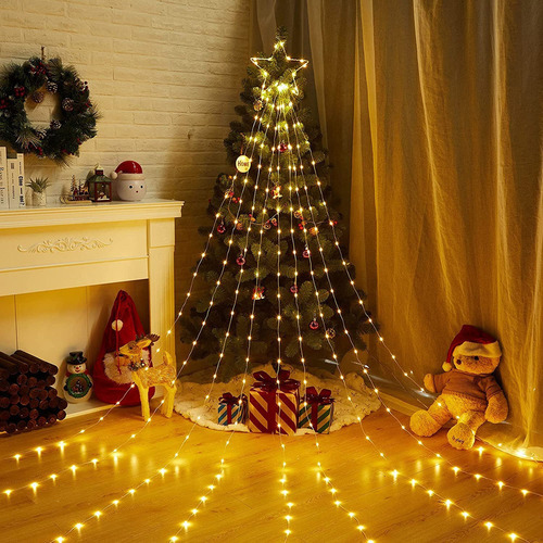 Decorações De Natal, Luzes Led De Estrela De Árvore De Natal - Imagem 8