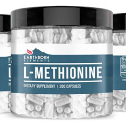 Earthborn Elements L-metionina 200 Cápsulas, Pura E Não Dilu