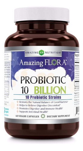 Amazing Flora Probiotic 10 Melhores Cepas De Probióticos, C