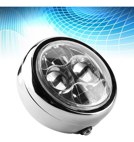 Farol De Motocicleta Led Retrô De Alumínio Vintage Universal - Imagem 5
