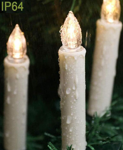 40 Luzes De Vela De Natal Led Com Clipes Com Controle Remoto - Imagem 4
