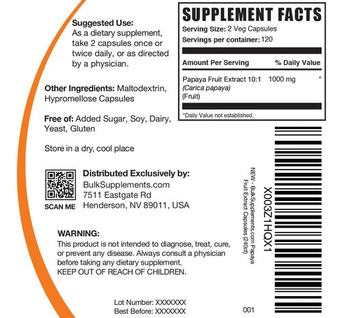 Cápsulas De Extrato De Mamão - De Carica Papaya, Suplementos - Imagem 2