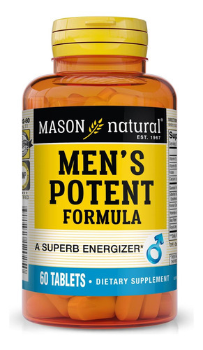 Fórmula Potente Masculina Mason Natural - Suporta Energia E