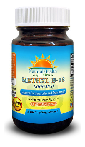 Vitamina B12 Metilcobalamina 1000 Mcg Pastilhas Mastigáveis