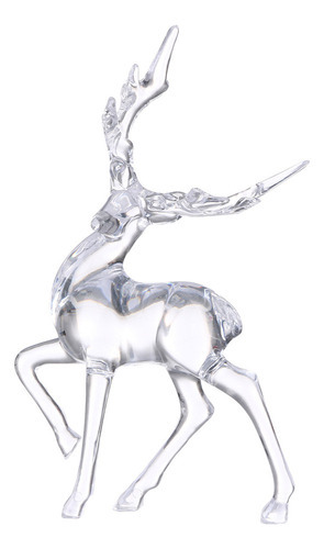 Alce Cristal Figurines Ornamentos Coleção Feriado Decoratio
