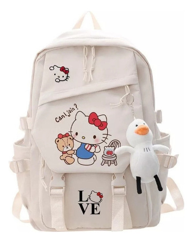 Mochila Feminina Hello Kitty, Para Meninas, Secundária, Japã - Imagem 12