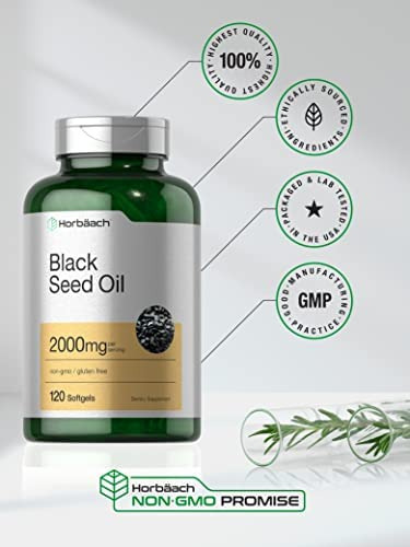 Óleo De Semente Preta 2000mg | 120 Cápsulas Softgel | Compri - Imagem 3
