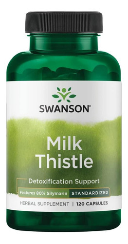 Swanson Milk Thistle - 100 Cápsulas - Suplemento De Ervas Pa