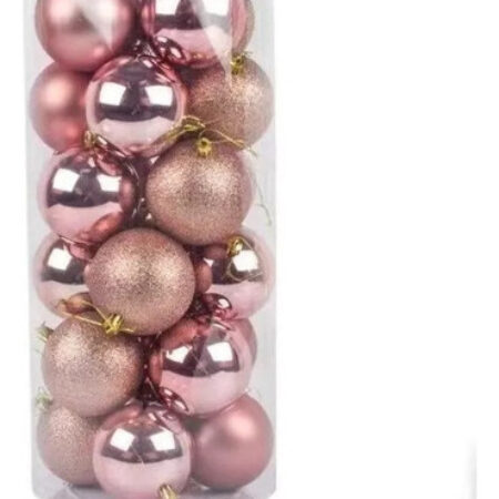 Novo 24 Esferas De Natal, Doces, Árvore De Decoração De - Imagem 23