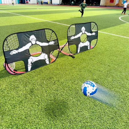 Kids Soccer Goal Post Net Trave De Futebol Gol Desmontável - Imagem 2