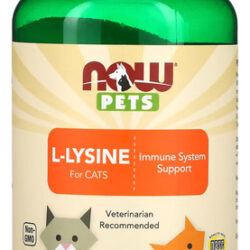Now Foods L-lisina Em Pó P/gatos Pets 226.8g Importado
