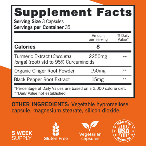 Suplemento Qunol Turmeric Curcumin 2400mg Com Pimenta Preta - Imagem 5