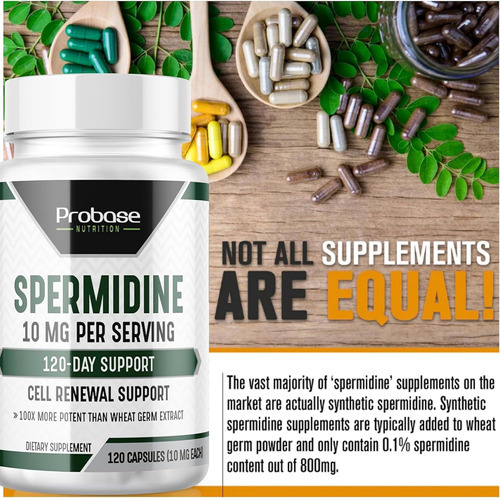 Probase Nutrition Espermidina (10 Mg De 99% De Espermidina 3 - Imagem 4