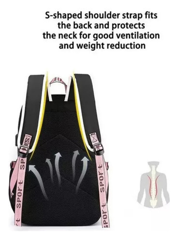 Mochila De Grande Capacidade 2025 New Series Stitch W1 2pc - Imagem 6