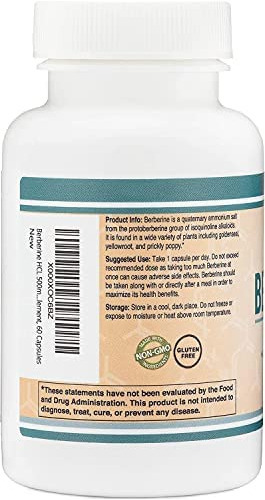 Suplemento De Berberina 500mg, 60 Cápsulas (testado Por Ter - Imagem 3