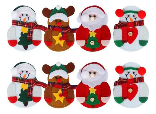 24 Picks De Natal Arranjo Enfeite Decora Natalina Mesa - Imagem 4