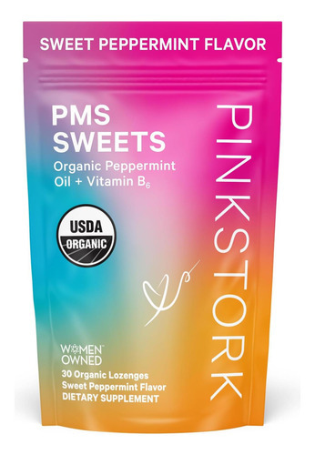 Pink Stork Organic Pms Support Sweets Para Adolescentes E Mu