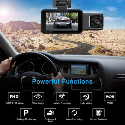 Câmera De Carro Frontal E Traseira Wifi 1080p - Imagem 4