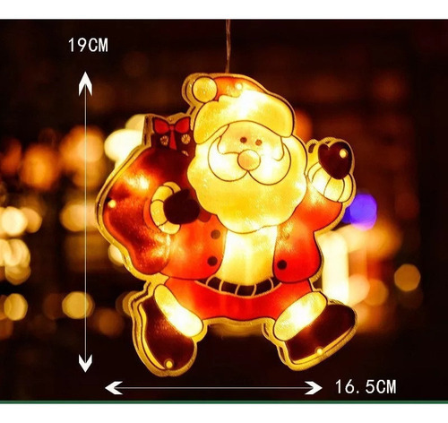 Ventosas De Luz De Natal Com Lâmpada Led Para Decoração De N - Imagem 3