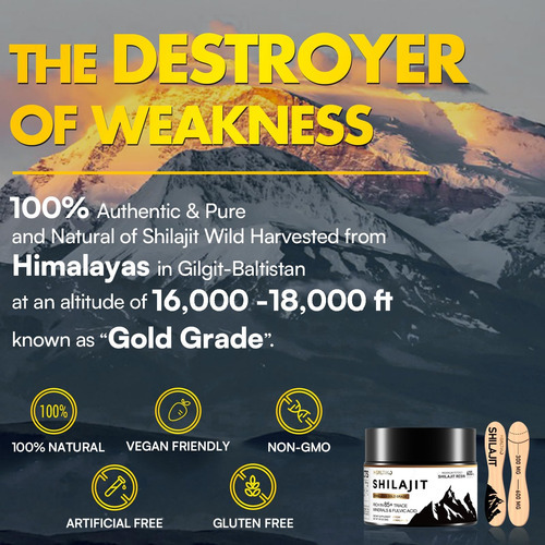 Resina Shilajit, Himalayan Shilajit Pure Himalayan Organic - - Imagem 8