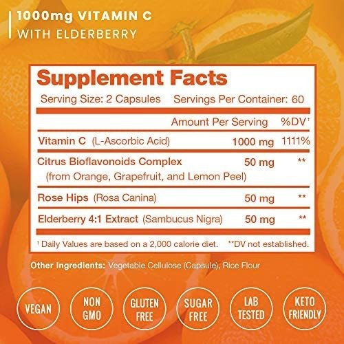 Vitamina C Nutra Champs 1000 Mg 120 Cápsulas - Imagem 2