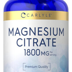 Citrato De Magnésio Carlyle | 1.800 Mg | 120 Comprimidos Rev