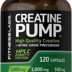 Cápsulas De Creatina Do Fitness Labs | Contagem 120 | 3000m
