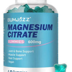 Gomas De Citrato De Magnésio Bumjazz 600mg Suplemento De Mag