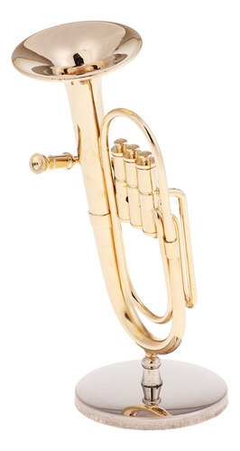 Instrumento Musical Em Miniatura Modelo De Tuba Em Escala 1/ - Imagem 4