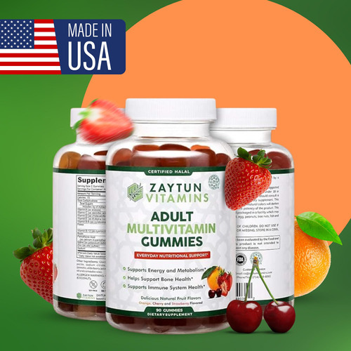 Gomas Multivitamínicas Zaytun Vitamins Halal Para Homens Adu - Imagem 9