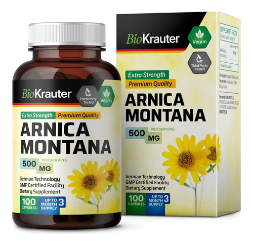 Bio Krauter Cápsulas De Arnica Montana - Cápsulas De Arnica