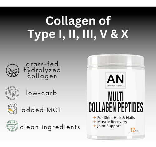 Aholic Nutrition Multi Collagen Peptides Powder Pó De Coláge - Imagem 5