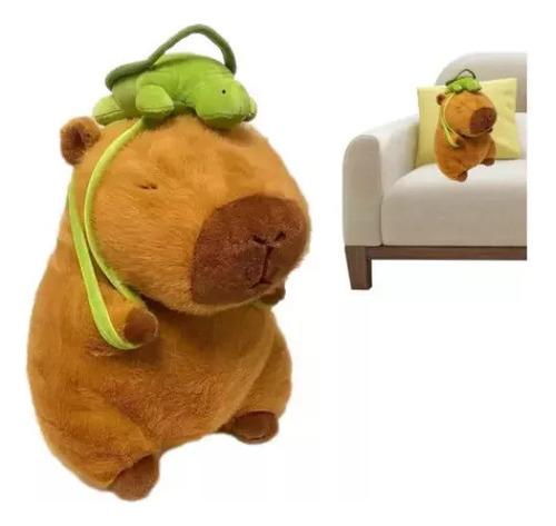 Brinquedo De Pelúcia De Capivara, Lindo Animal De Pelúcia De - Imagem 2
