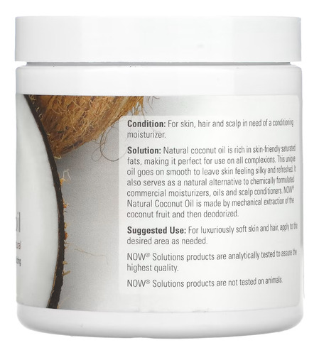 Óleo De Côco Now Foods 207 Puro Importado 3un - Imagem 3