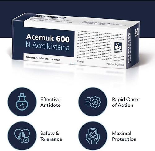 Acemuk N -acetilcisteína (nac) 600mg - Suporta Saúde Respira - Imagem 2
