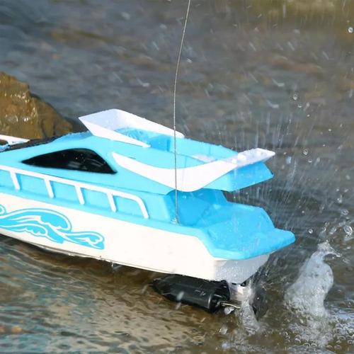 Barco De Controle Remoto Rc Boat 20km/h Impermeável - Imagem 3