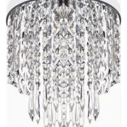 Elegante E Moderno Pingente Lustre Lâmpada De Cristal