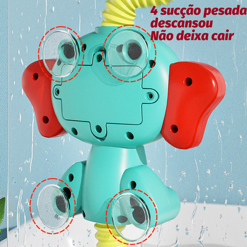 Chuveirinho Presente Para Bebê Crianças Banho Elefante,natal - Imagem 2