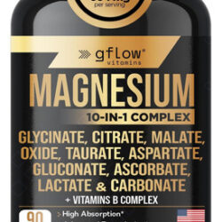Suplemento Do Complexo De Magnésio De Vitaminas Gflof - 10 F