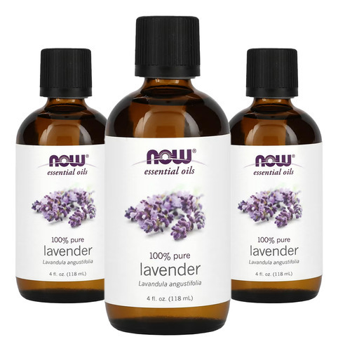 Óleo De Lavanda Now Foods Lavender 118ml 3un