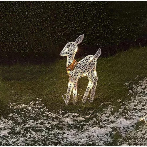 [ Conjunto De 3 Luzes Decorativas De Rena De Natal Glowing - Imagem 4