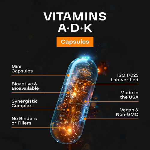 Suplemento Vitamínico Adk De Alta Absorção - Vitamina Vegana - Imagem 3