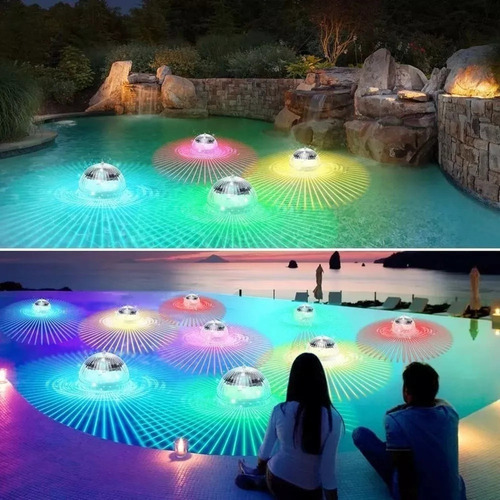 4pcs Rgb Mudança De Cor Flutuante Solar Piscina Luzes - Imagem 6