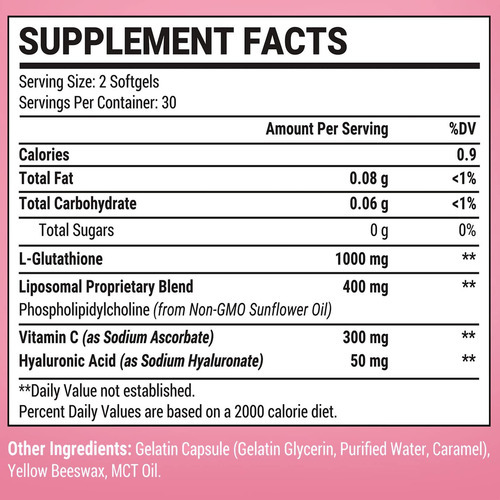 Starehonorr Lipossomal Glutationa Softgels 1500mg, Suplement - Imagem 2