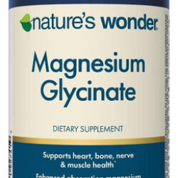 Cápsulas De Glicinato De Magnésio Natures Wonder - 200 Mg Po
