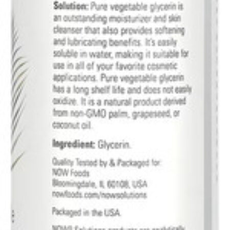 Now Foods Glicerina Vegetal 473 Ml + Porta Cápsulas - Imagem 2