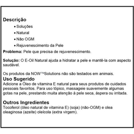Óleo De Vitamina E Now Foods 2300iu 30ml Importado 4un - Imagem 6