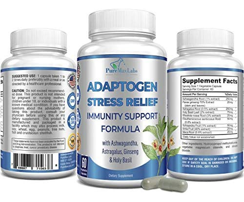 Fórmula De Suporte Imunológico Adaptogen Stress Relief, 60 - Imagem 6