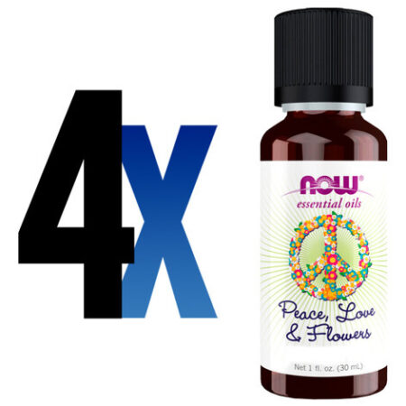 Óleo De Peace, Love E Flores Now Foods 30ml Importado 4un - Imagem 2